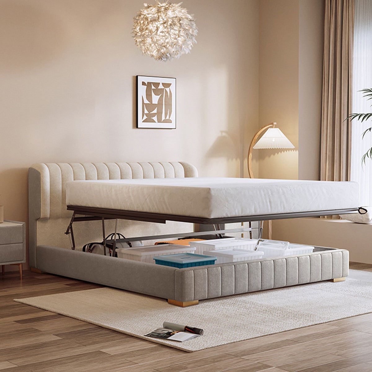 ワイドダブル] VeroMan ベッドフレーム フレーム ローベッド フロア