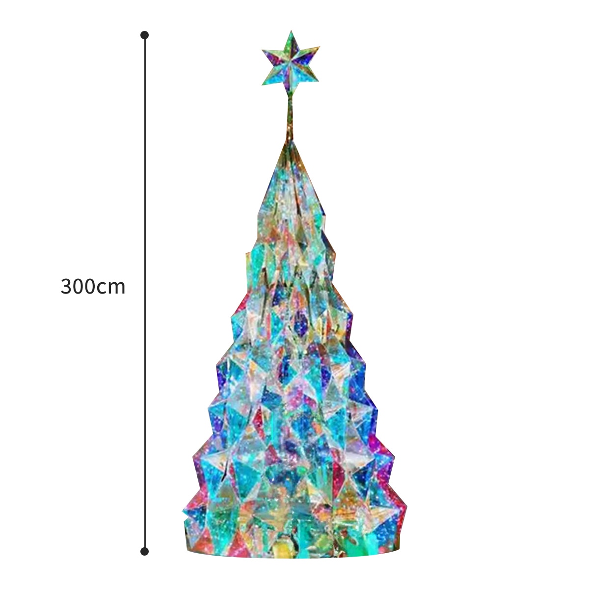 300cm] VeroMan プリズムデザインの幻想的なイルミネーション