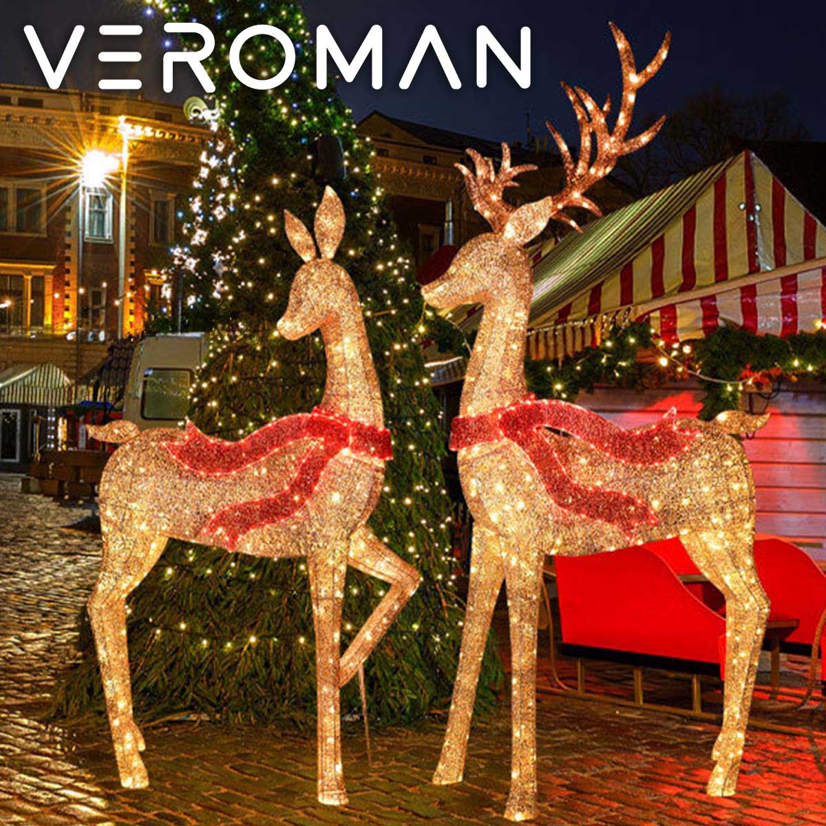 美品 】Design Toscano アールデコ調 イルミネーション彫像 美品