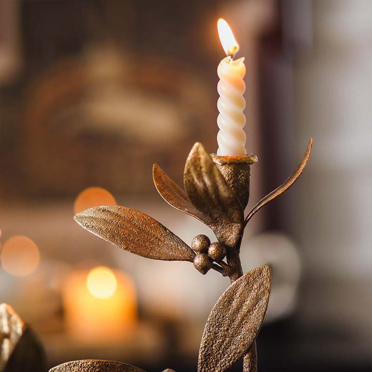 2個セット] VeroMan 自然の調べを奏でるリーフデザインキャンドル