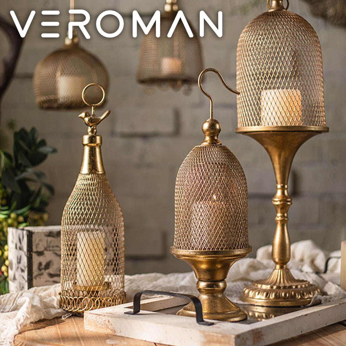 ヴィンテージ 照明 キャンドルホルダー ランタン 鳥かご ヴィンテージ 照明 キャンドルホルダー ランタン 鳥かご Amazon