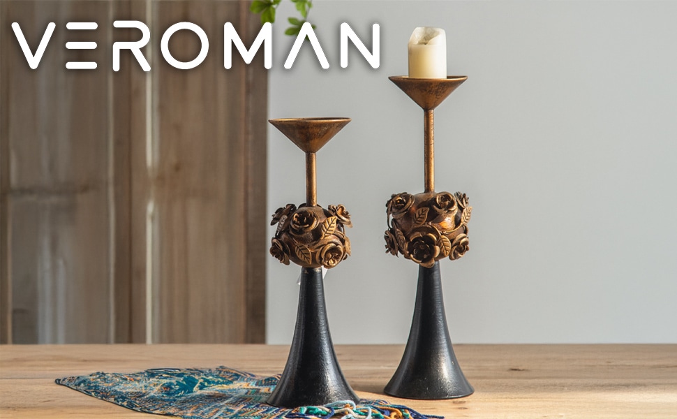 2個セット] VeroMan キャンドルホルダー キャンドルスタンド ローソク
