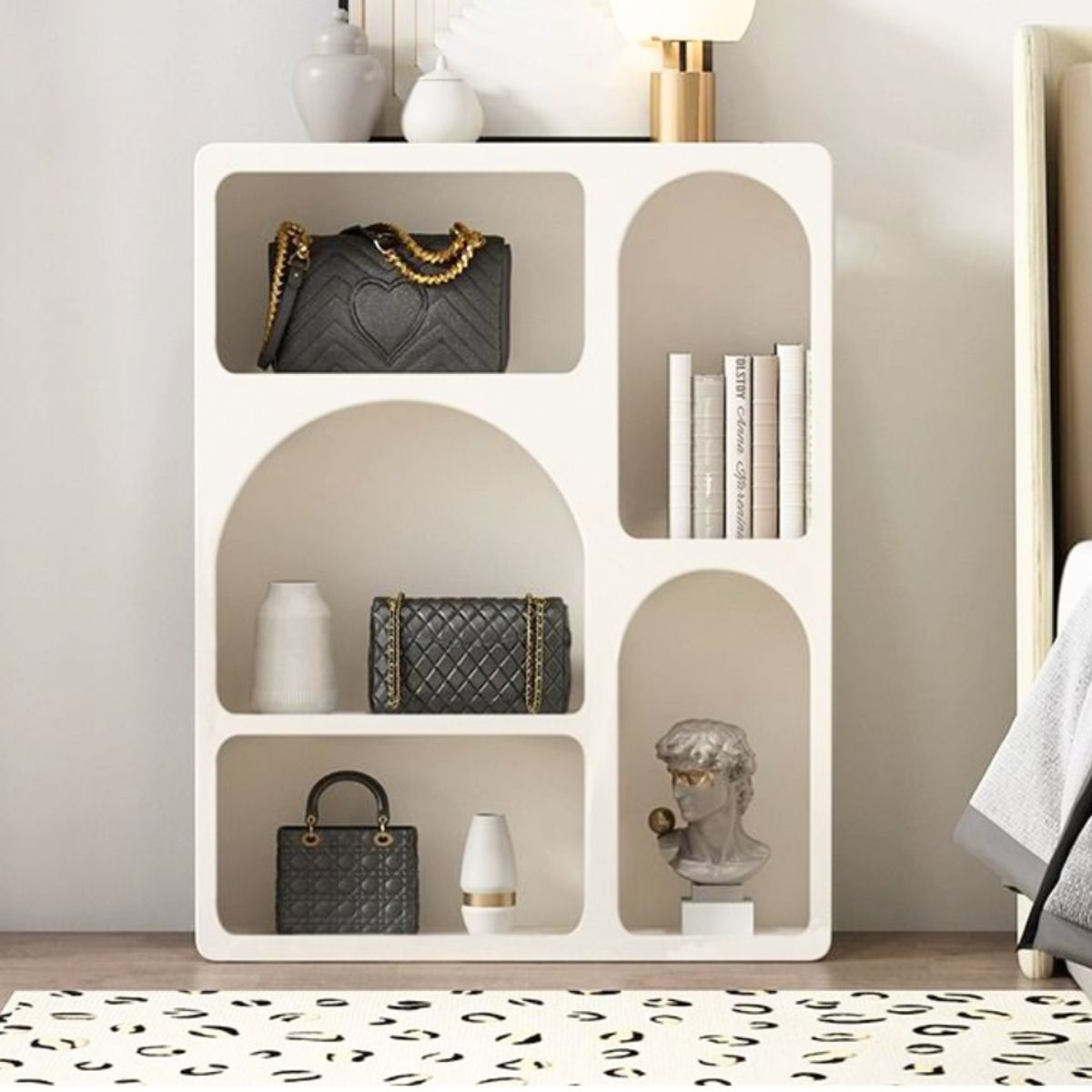 マントルピースSc型（Savvy Sally）送料込　組立タイプ 40cm] VeroMan マントルピース シェルフ ホワイト 白 ディスプレイ