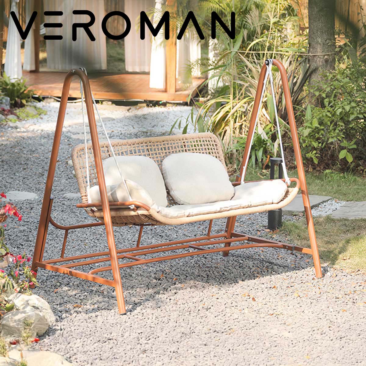 VeroMan ハンギングチェア ぶらんこ ガーデンブランコ ゆったり揺れる
