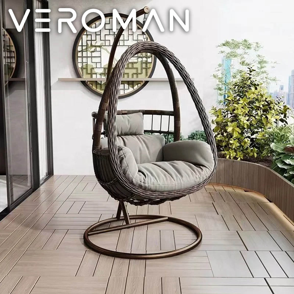 1人用] VeroMan 穏やかな包み込む温もり 手作り感あふれる籐編み