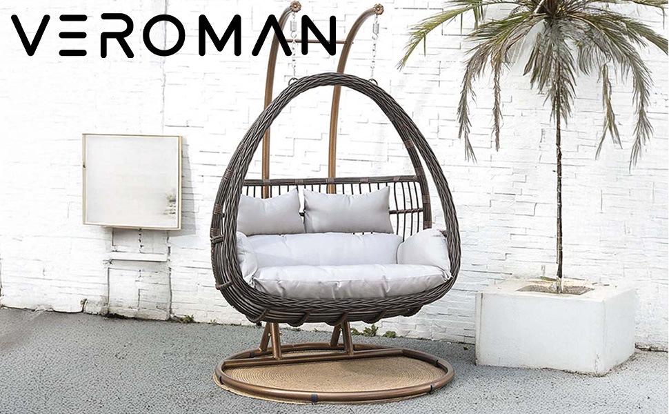 2人用] VeroMan 穏やかな包み込む温もり 手作り感あふれる籐編み
