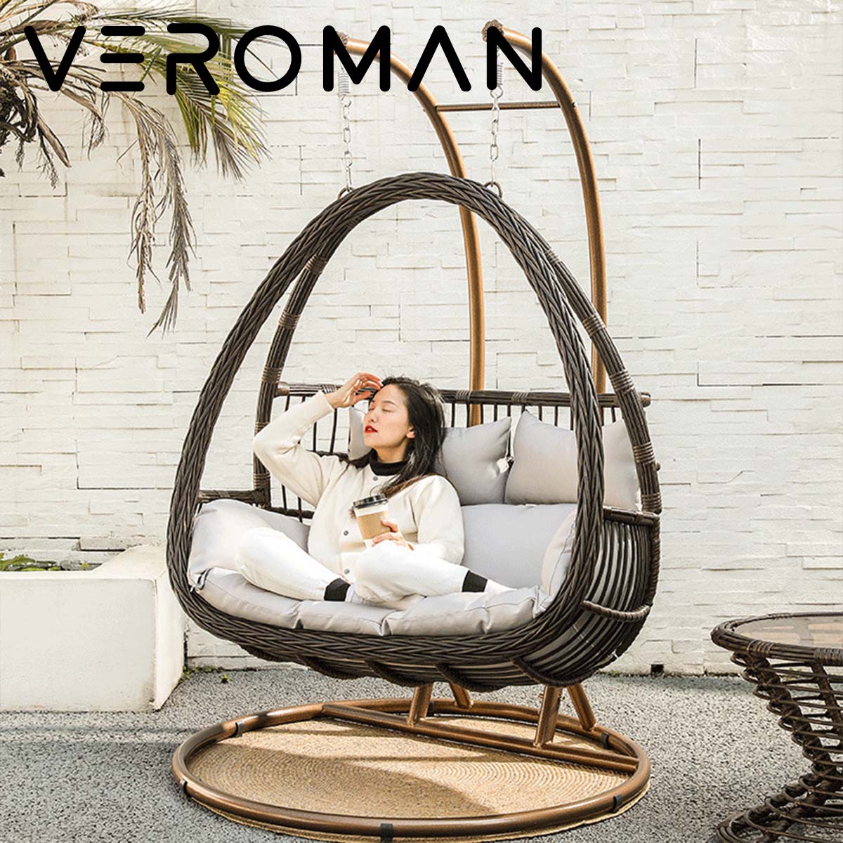 期間限定【新品未使用】VeroMan ハンギングチェア ホワイト 期間限定【新品未使用】VeroMan ハンギングチェア ホワイト