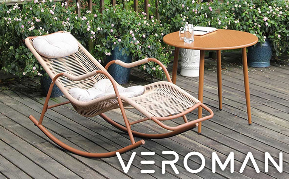 VeroMan 静かな癒しの揺れるリクライニングチェア 手作り感たっぷりの