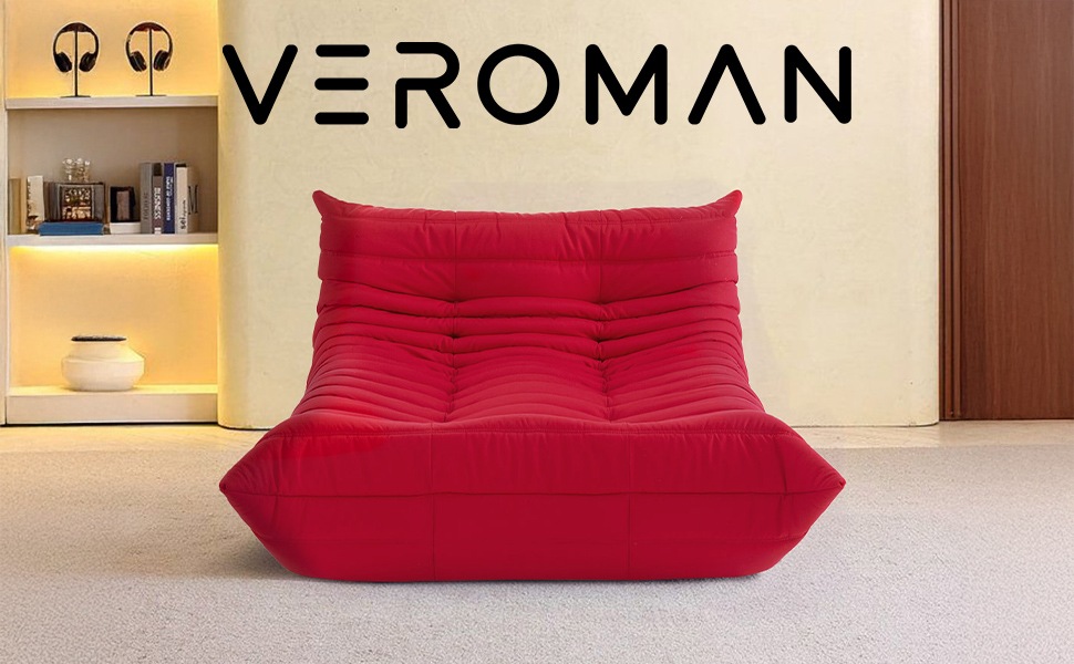 VeroMan 全ウレタン モコモコ カウチソファ シンプルデザイン ワン