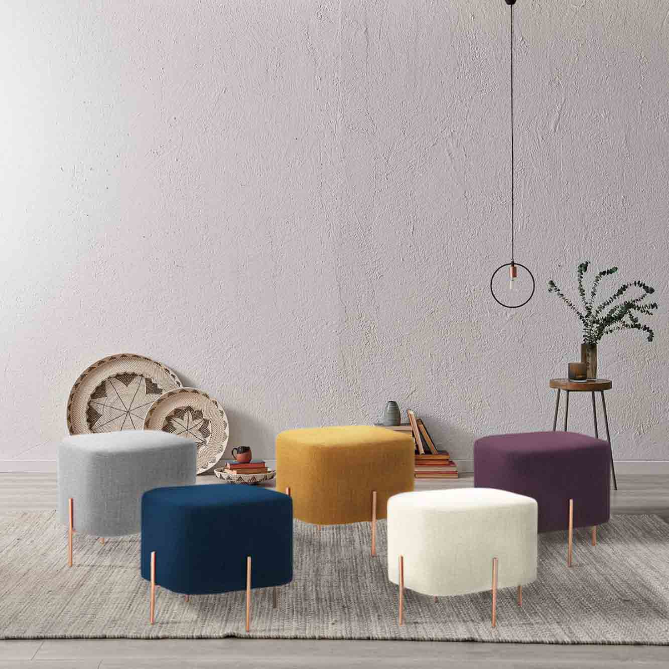 ブルマリン　blumarine スツール　四角　キューブ　花模様 ブルマリンスツール 花柄