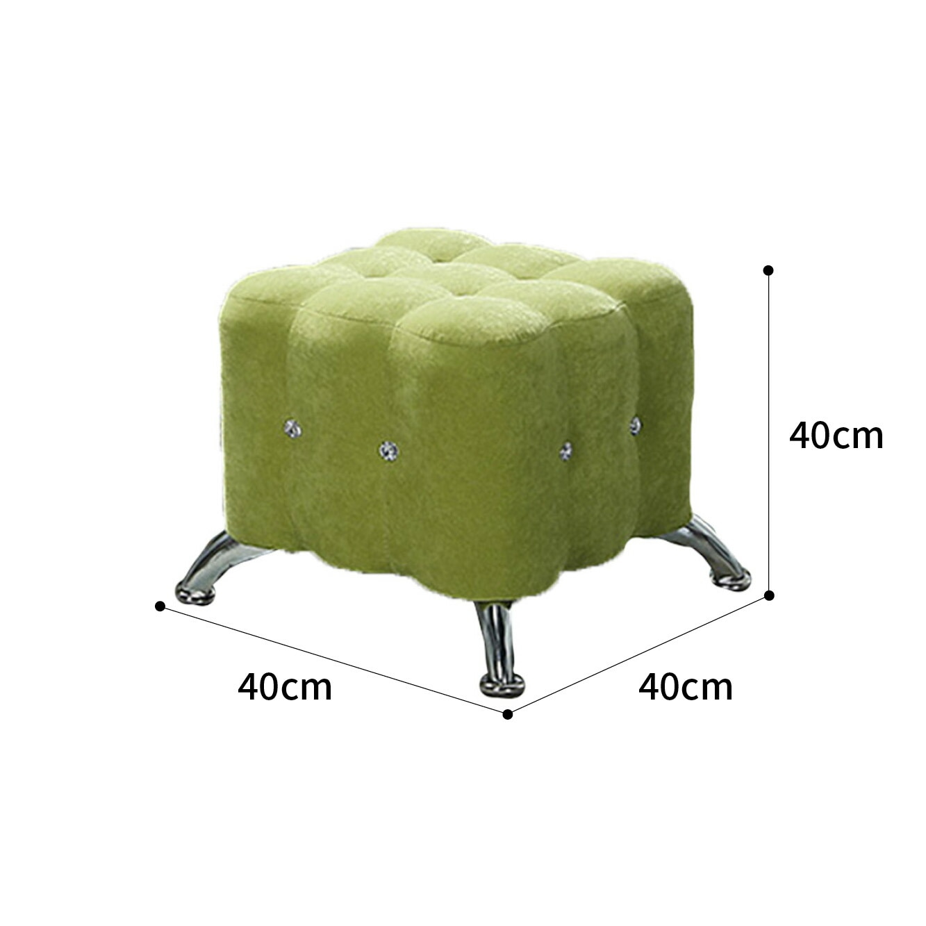 北欧モダン スツール 椅子 緑色 オットマン おしゃれ ソファチェア