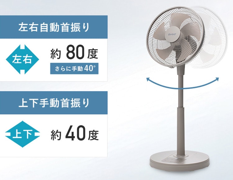 数量限定] DCモーターで省電力 扇風機 リビングファン 風量設定12段階