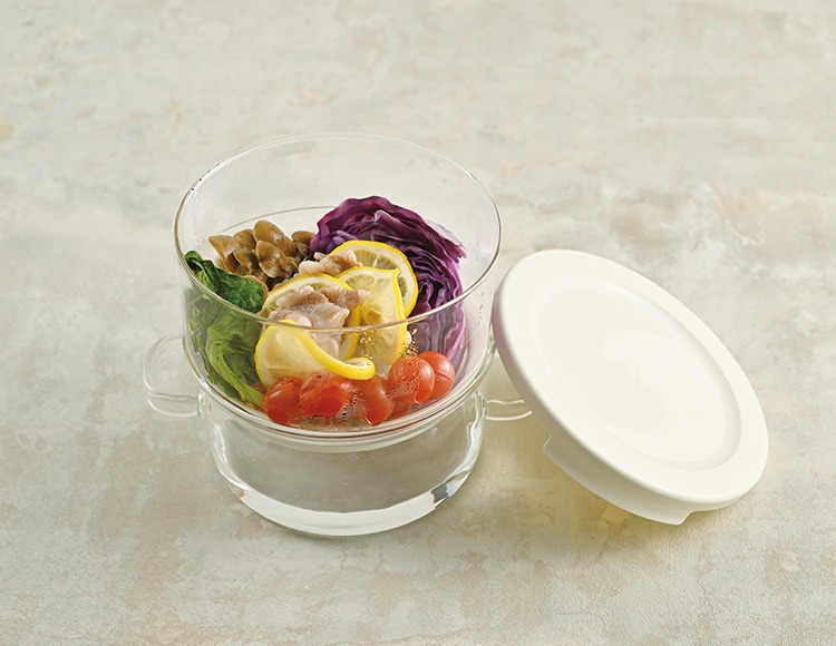 HARIO（ハリオ） 耐熱ガラス せいろ蒸し器 800ml 熱湯 食洗機 電子