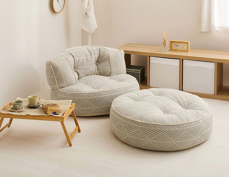 会員登録で500ポイント／Retoa（レトア） ソファ オットマン セット 1