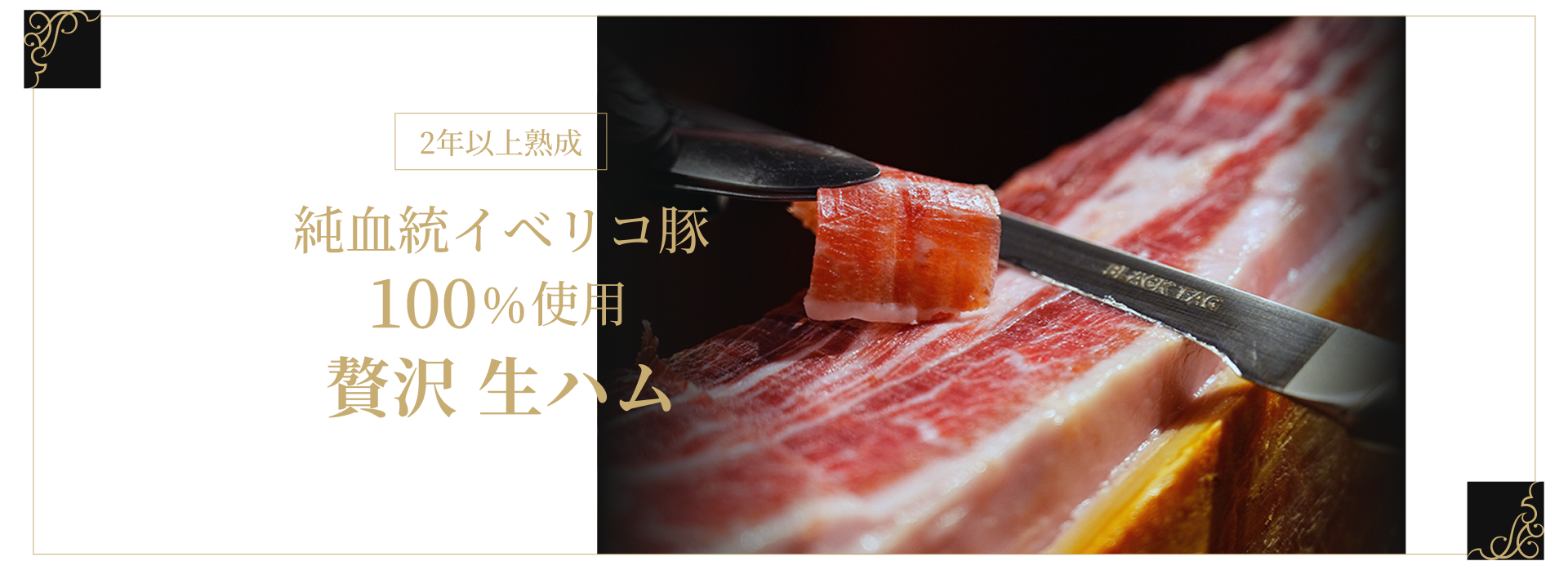 純血統 イベリコ豚 生ハム「ハモン・ベジョータ 」