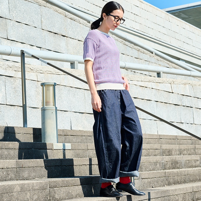 予約】NARU(ナル) 8ozムラデニム ノッポパンツ 641800BE | all_items