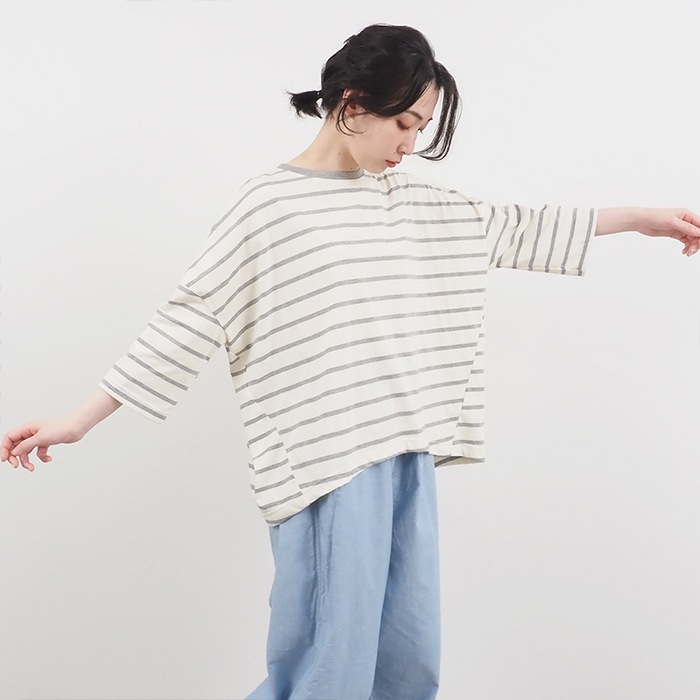 NARU(ナル) 72/2サイロBD ポットワイドT 648275BE | TOPS,ボーダー