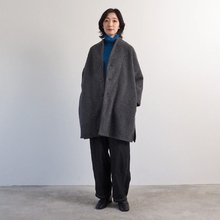 NARU(ナル) トラベルウールプレミアノッチコート 650240BD | トップス