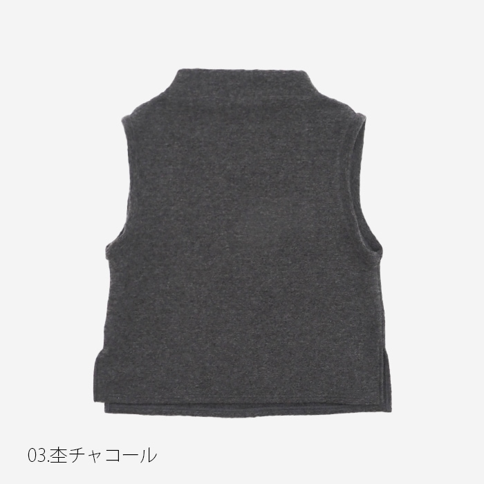 NARU(ナル) トラベルウールプレミアハイネックベスト 650241BD