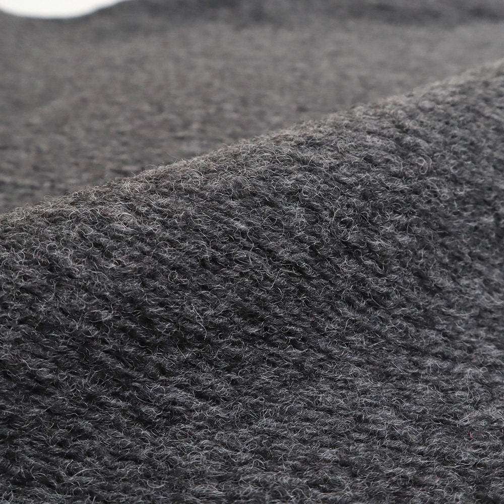 トラベルウールプレミアハイネックPO プルオーバーの素材のアップ