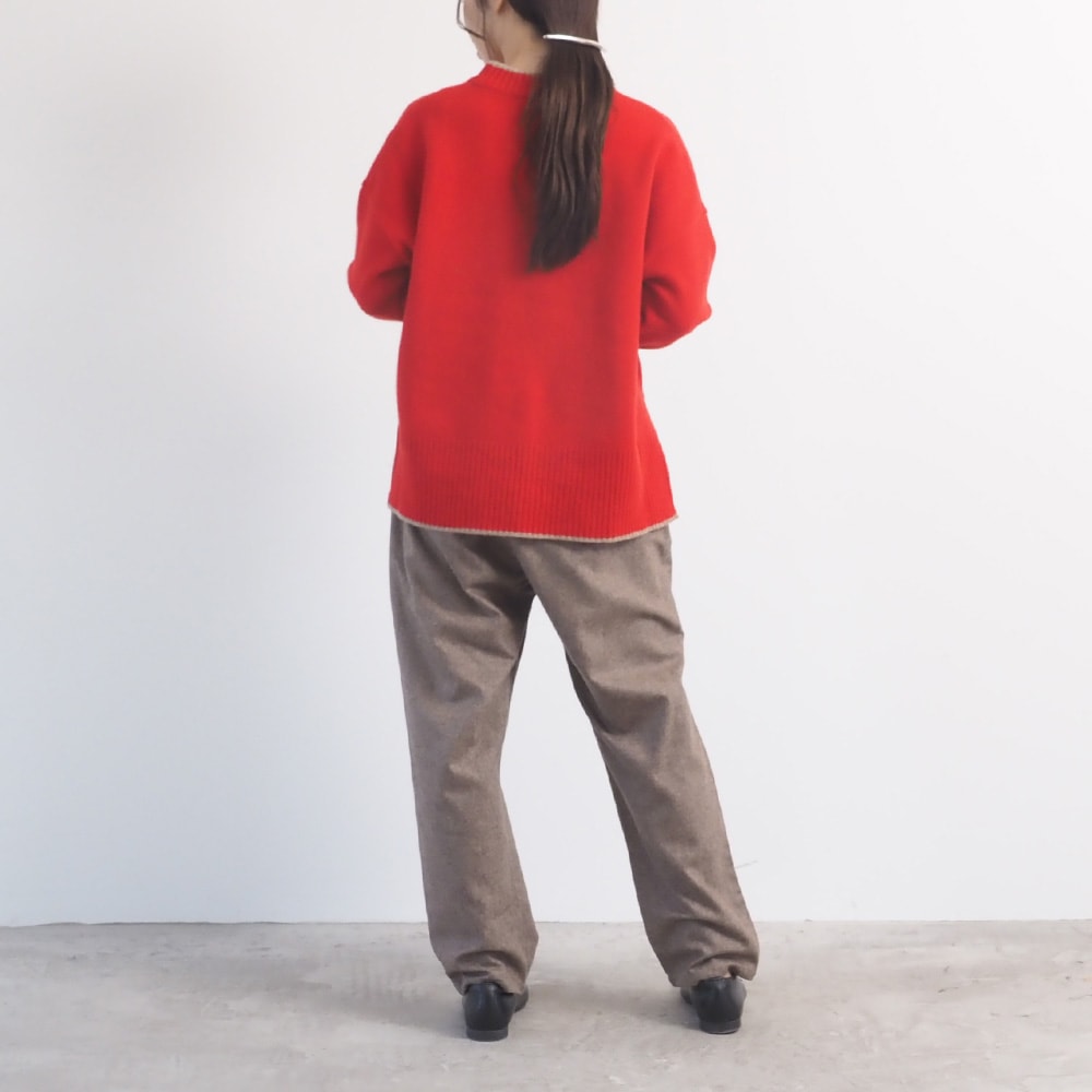 NARU(ナル) タスマニアラム バイカラーコモドニット 650600-A