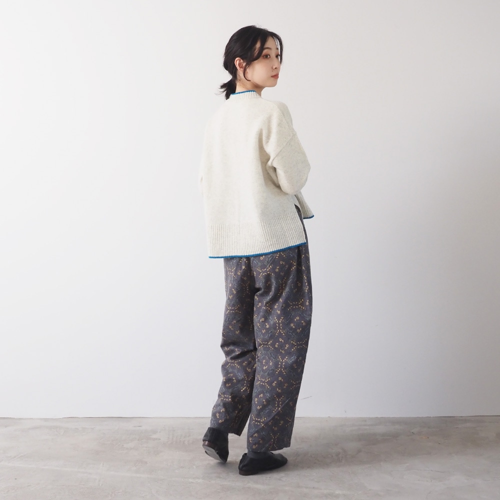 NARU(ナル) タスマニアラム バイカラーコモドニット 650600-A