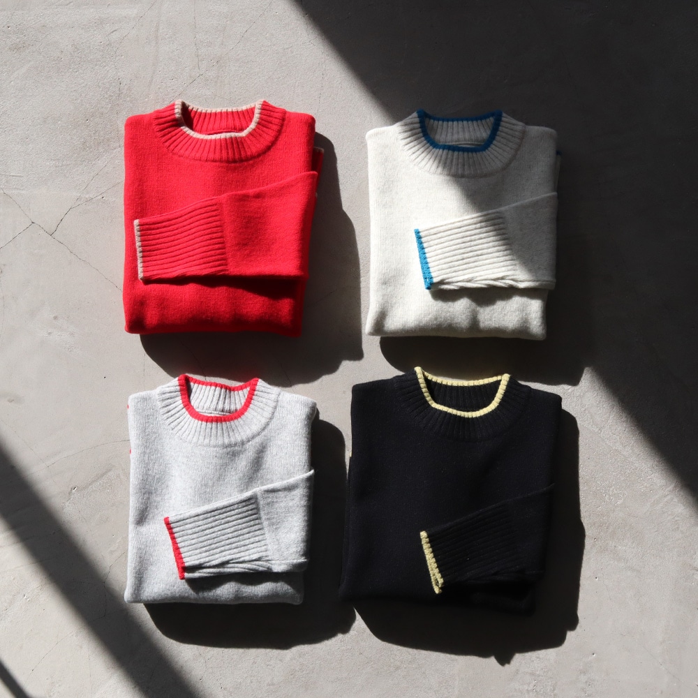 NARU(ナル) タスマニアラム バイカラーコモドニット 650600-A