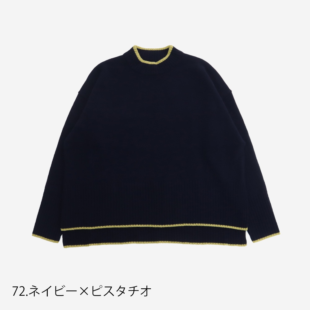NARU(ナル) タスマニアラム バイカラーコモドニット 650600-ABF | TOPS