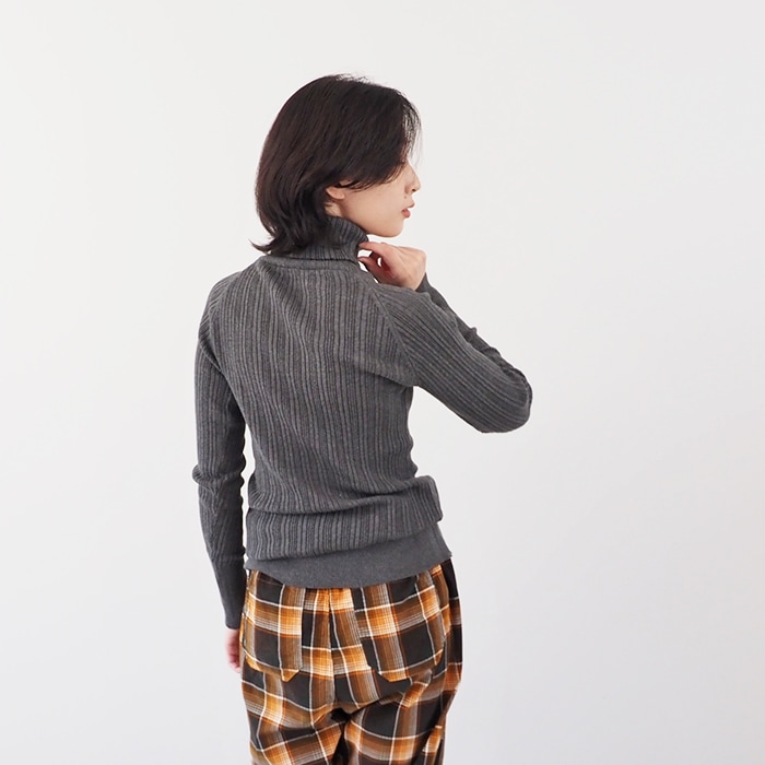 NARU(ナル） コットンランダムリブニットタートル 650701 | 全