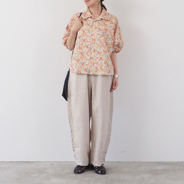 新色入荷！NARU(ナル) 40フレンチリネン ノッポパンツ 654860BE