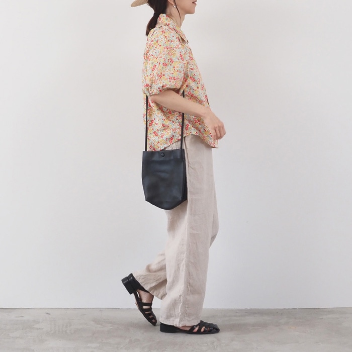 新色入荷！NARU(ナル) 40フレンチリネン ノッポパンツ 654860BE