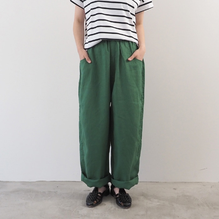 NARU(ナル) 40フレンチリネン ノッポパンツ 654860BE | all_items