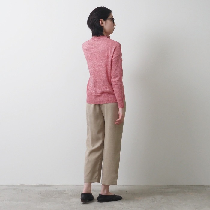 NARU(ナル) リネンライクリノシャンブレー スリムパンツ 654941