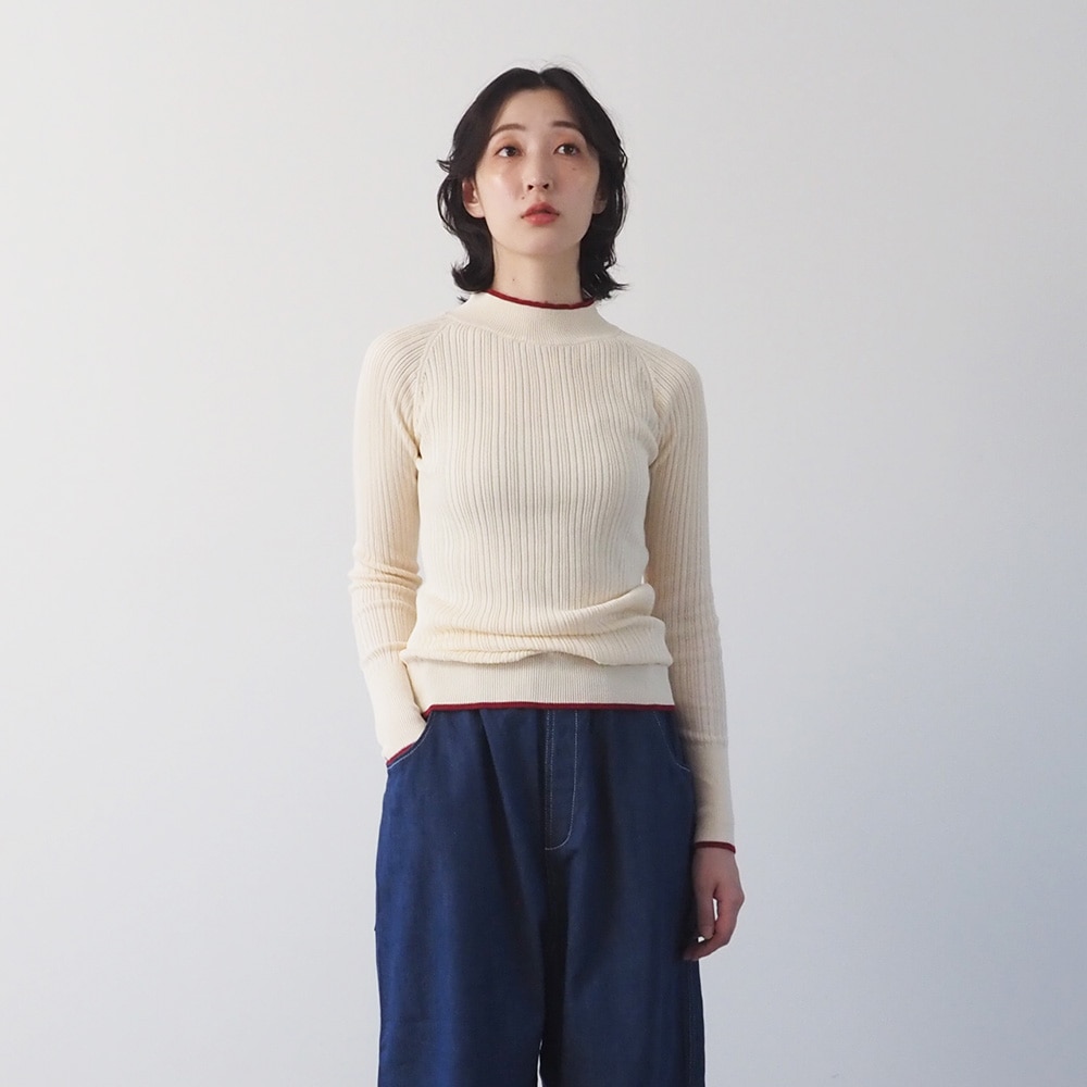 23年モデル✨マーク&ロナ ハイネックニット モヘヤ スカル ロゴチャーム CODEコレクション 24春夏の最新作が登場！ | MARK & LONA