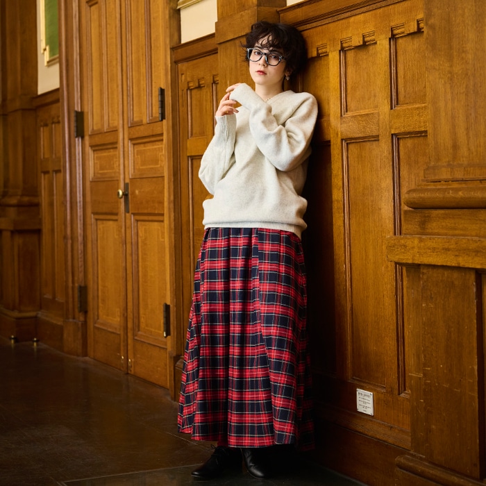 tao タータンチェックスカート taoタータンチェックスカート