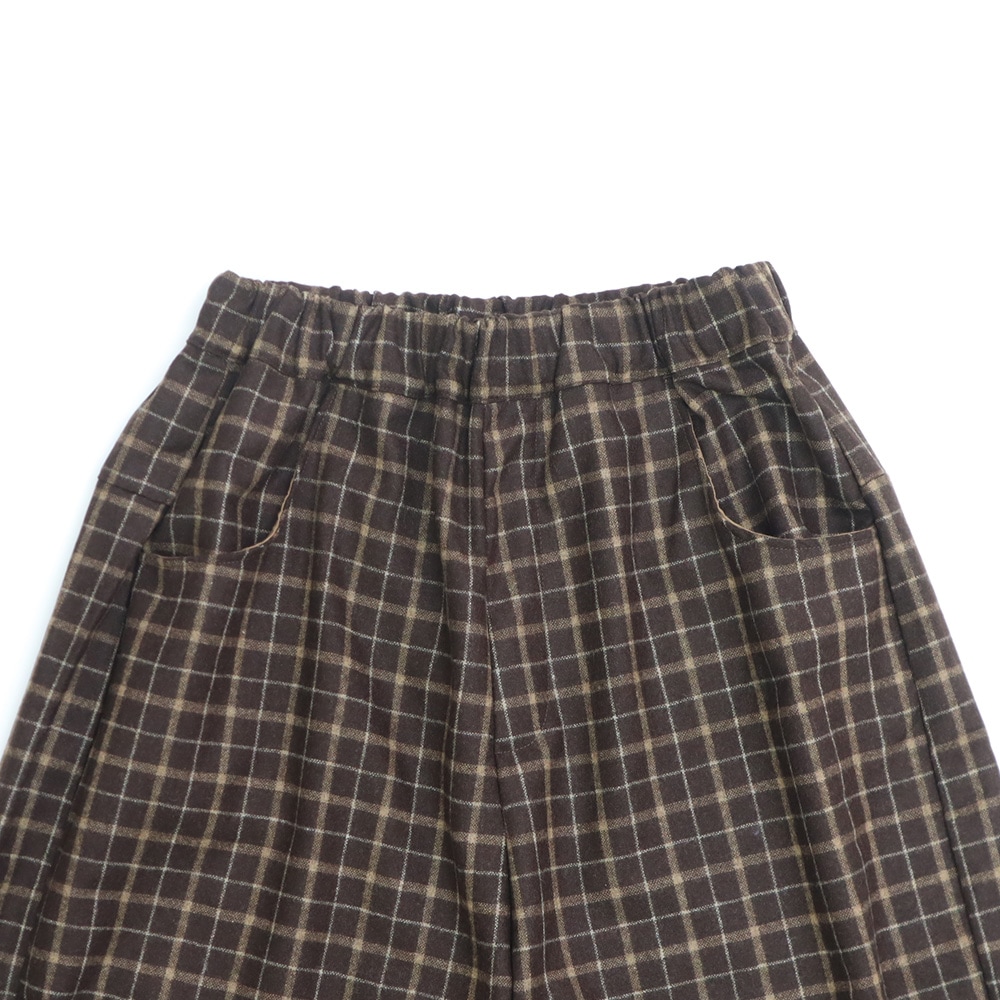 NARU(ナル) ウールリサイクルクロスチェック ノッポパンツ 6569361