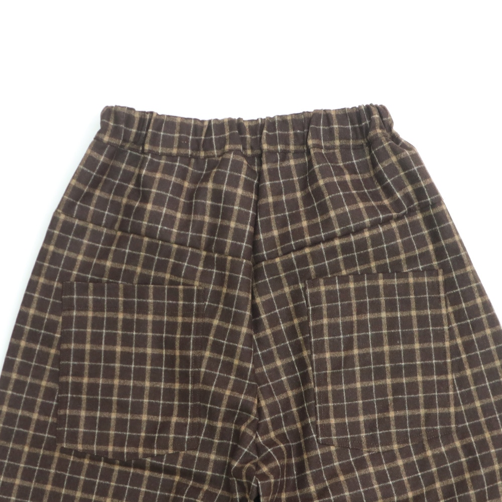 NARU(ナル) ウールリサイクルクロスチェック ノッポパンツ 6569361