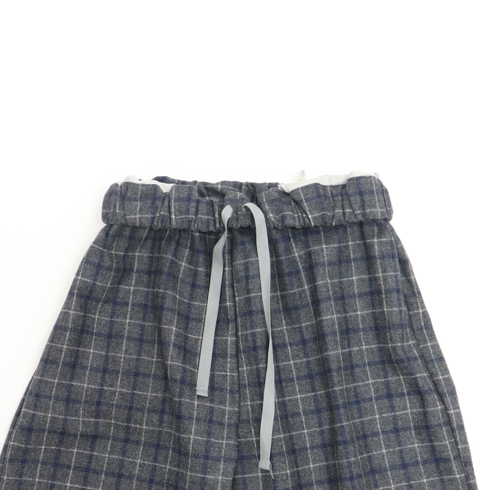 NARU(ナル) ウールリサイクルクロスチェック コージーパンツ 6569381
