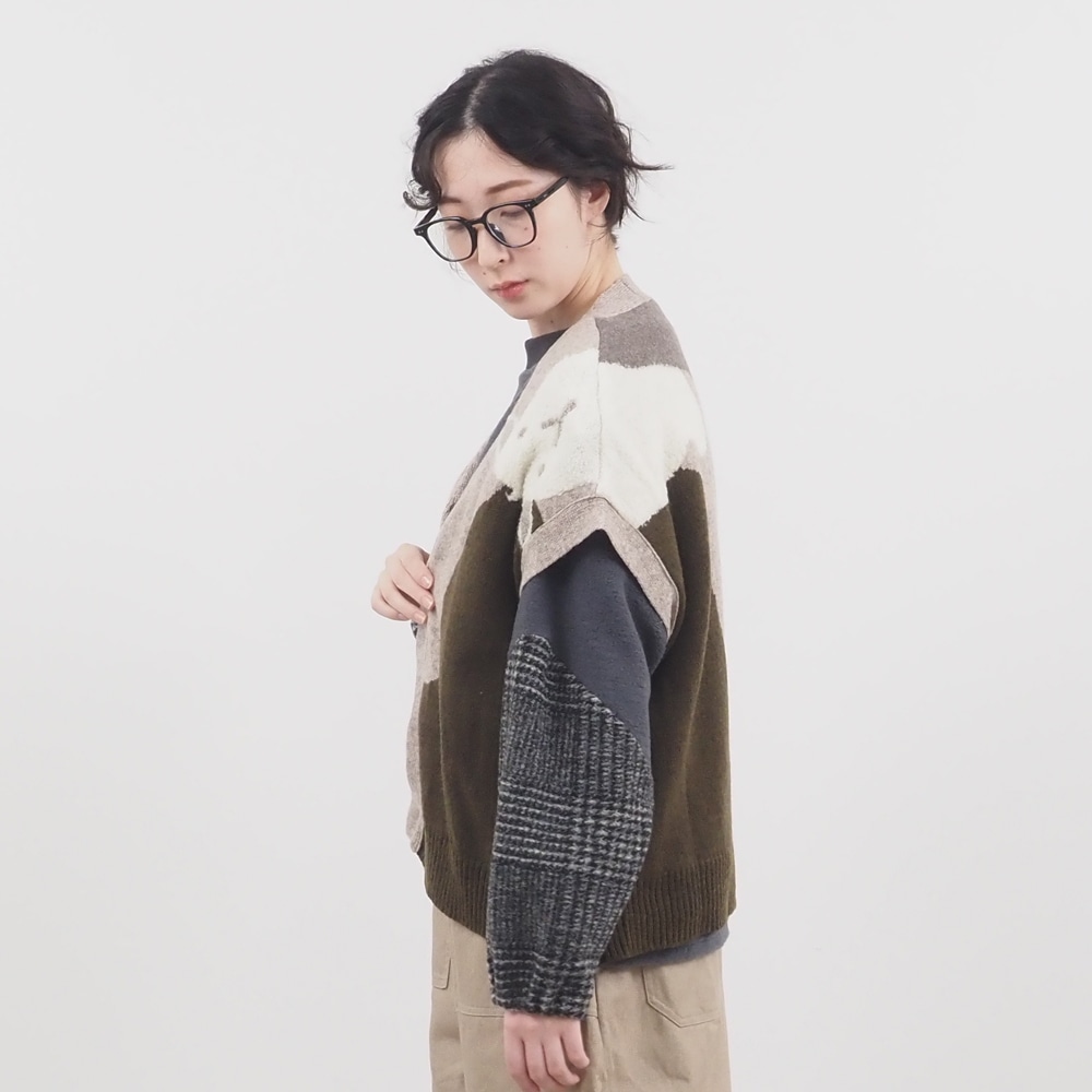 NARU(ナル) ミラノラム 羊ジャガードベスト 660601 | all_items | NARU