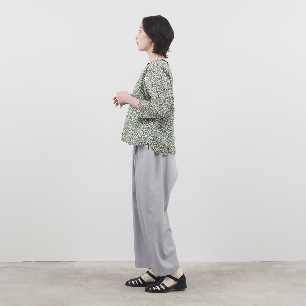 NARU(ナル) トロンとツイル タックワイドパンツ 661921 | RESERVATION
