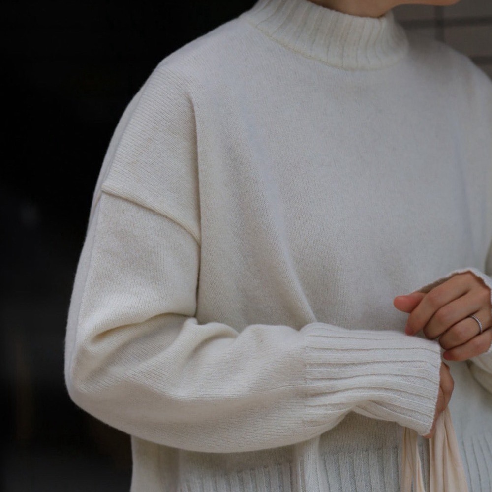 予約】【aiさんコラボ】 NARU(ナル)タスマニアラム ワイドニット