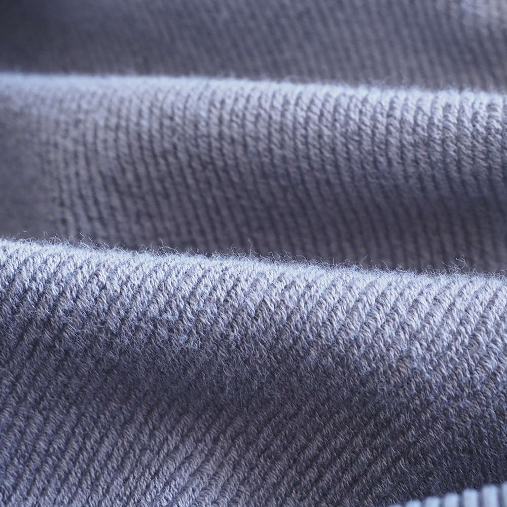 【kuboさんコラボ】クリア裏毛 ねこプリントプルオーバー　トレーナーの素材のアップ