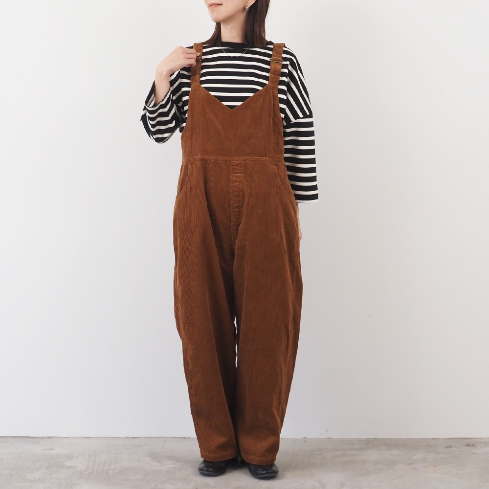 コーデュロイ オーバーオール リー] オーバーオール サロペット
