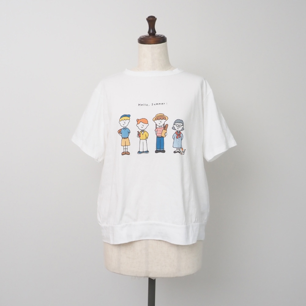 momoさんコラボプリントTシャツ 　Tシャツの正面ディティール