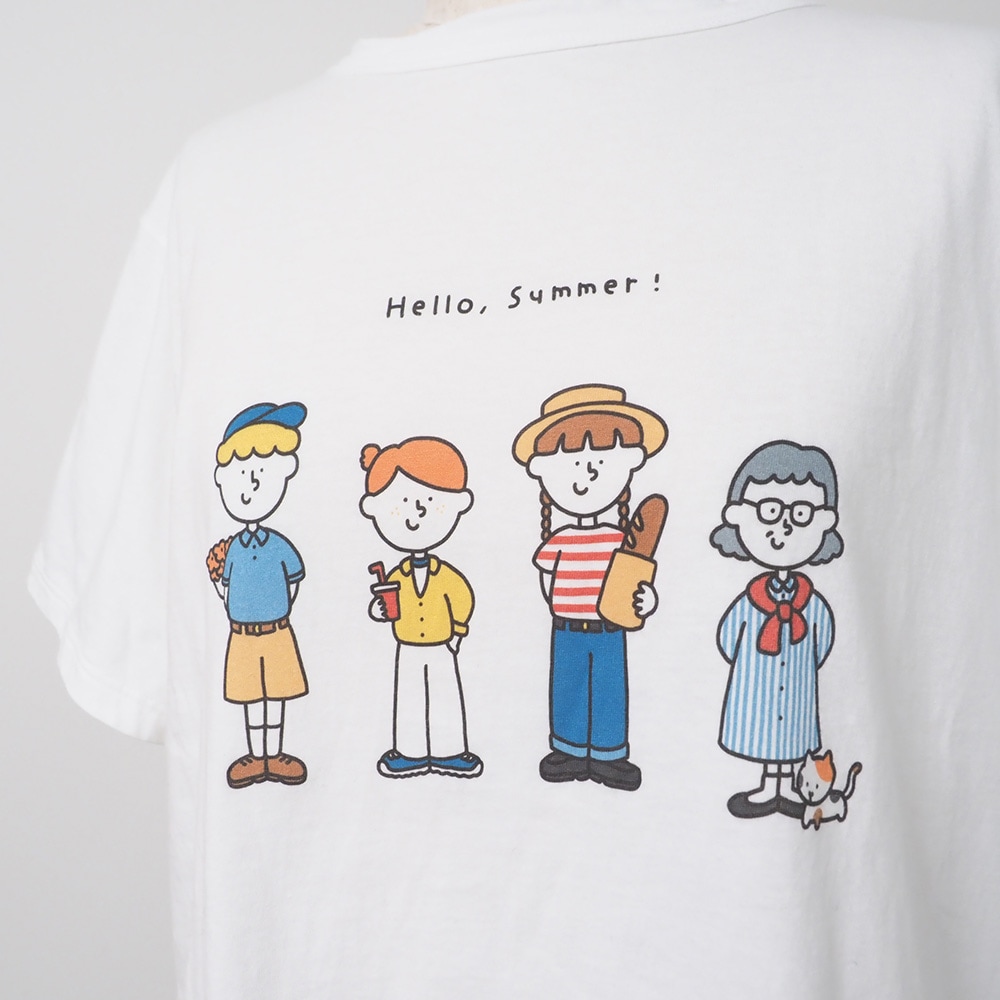 momoさんコラボプリントTシャツ 　Tシャツの正面ディティール