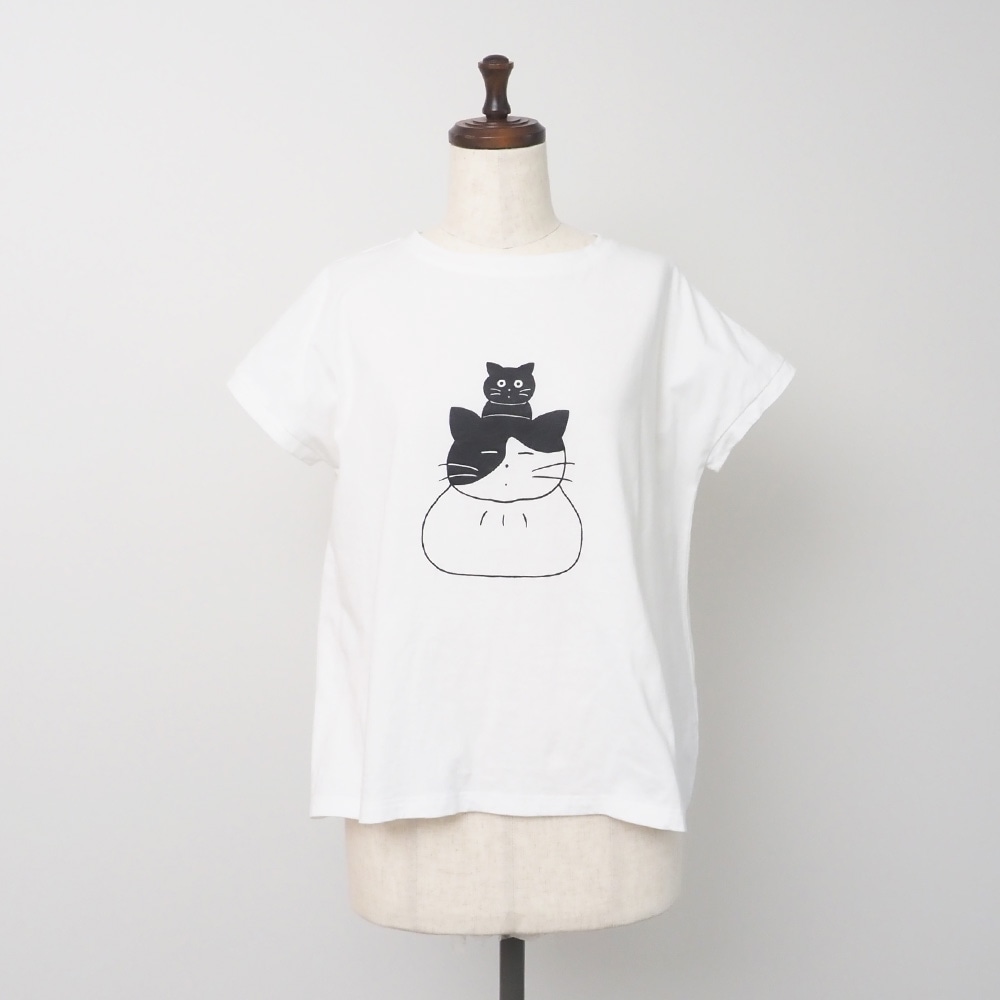 山田美津子さんコラボプリントTシャツ　Tシャツの正面ディティール