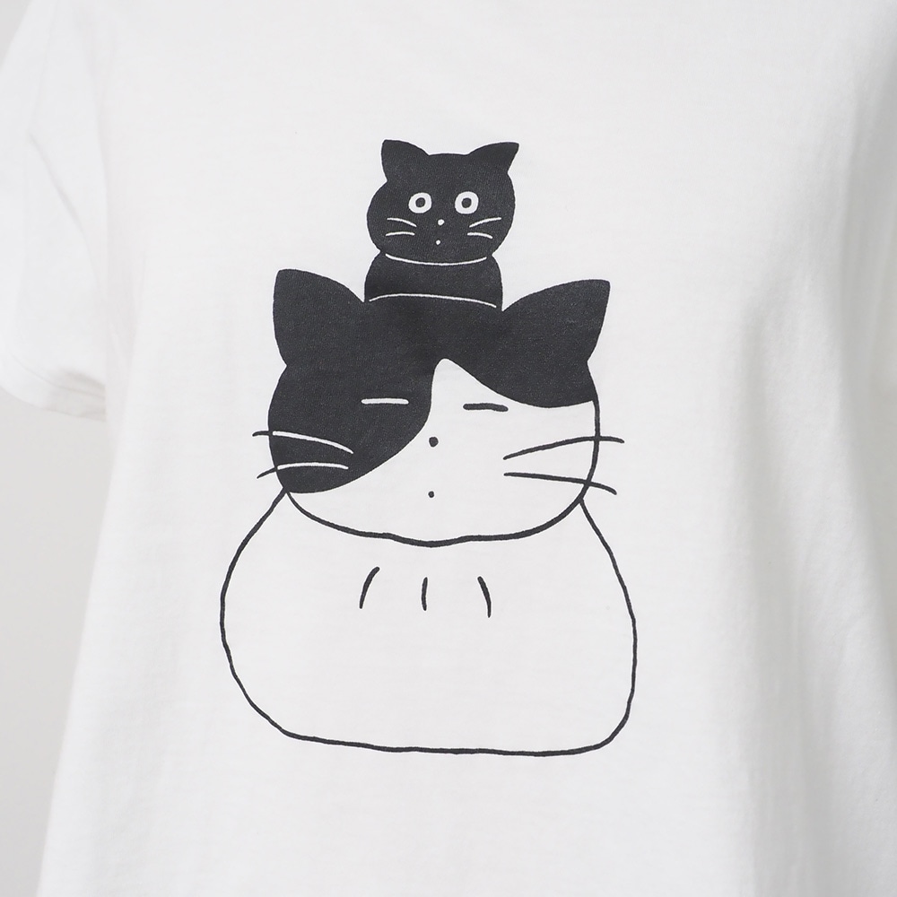 山田美津子さんコラボプリントTシャツ　Tシャツの正面ディティール