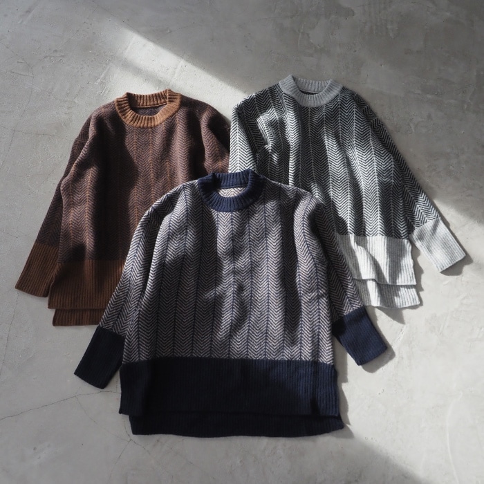 かたなぎ ラニール パリレザー×ニット切替ジャケット L ダークブラウン Nicky Jacket - Vegan Leather :: Brown – M.M.LaFleur
