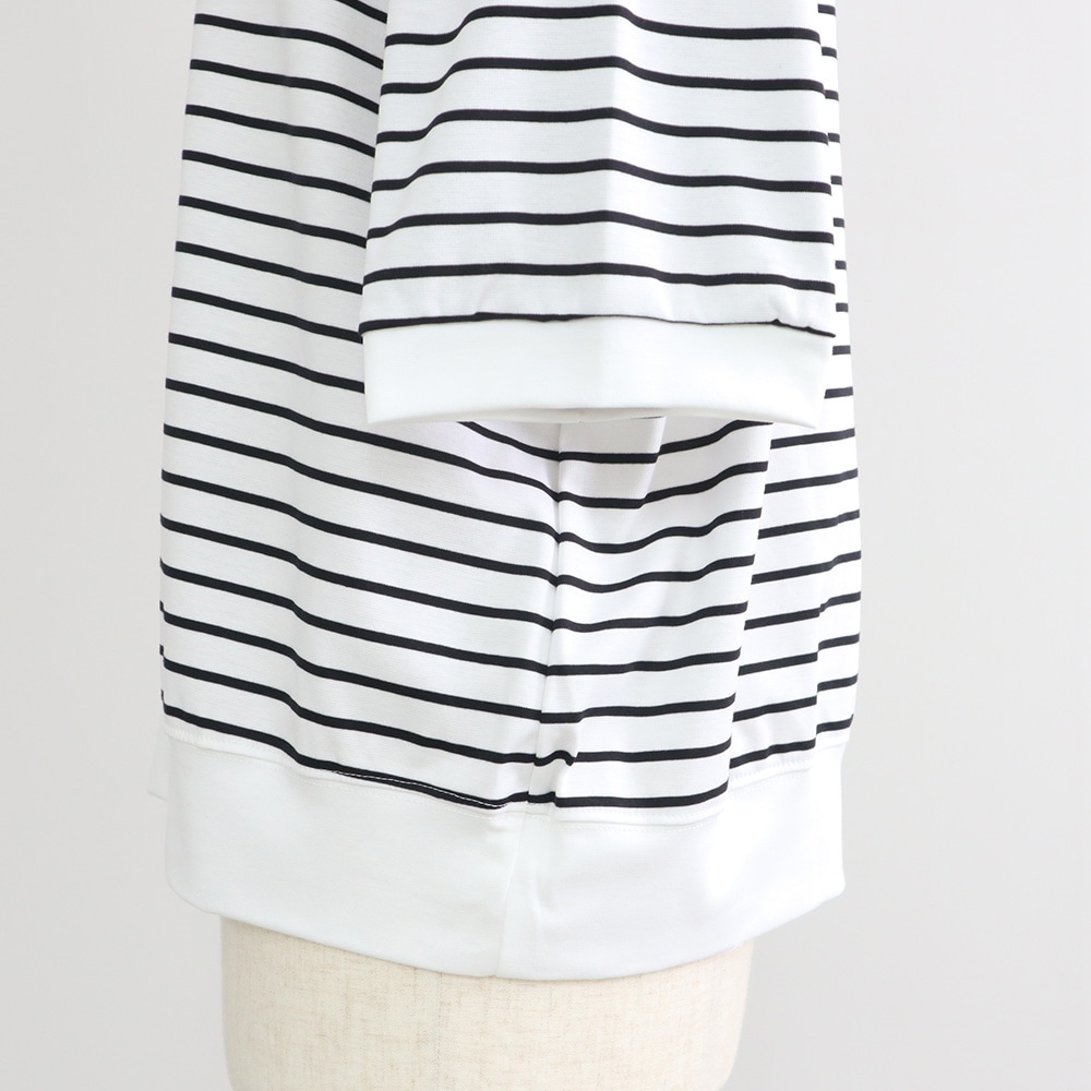 スーピマコットンポンチBD コンパクトT5分袖　Tシャツの正面ディティール