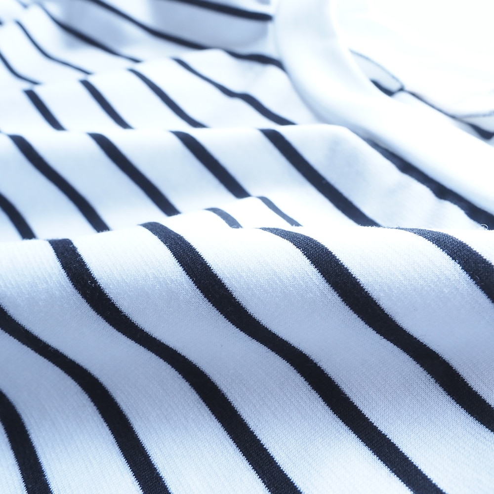 スーピマコットンポンチBD コンパクトT5分袖　Tシャツの素材のアップ